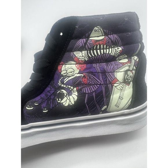 VANS Sk8-Hi x Disney The  Nightmare Be4 Christmas Jacks Lament Sneakers M8.5/W10 - Picture 12 of 13